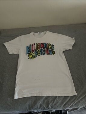 Billionaire Boys Club classic multi color logo Graphic design Logo white Tee